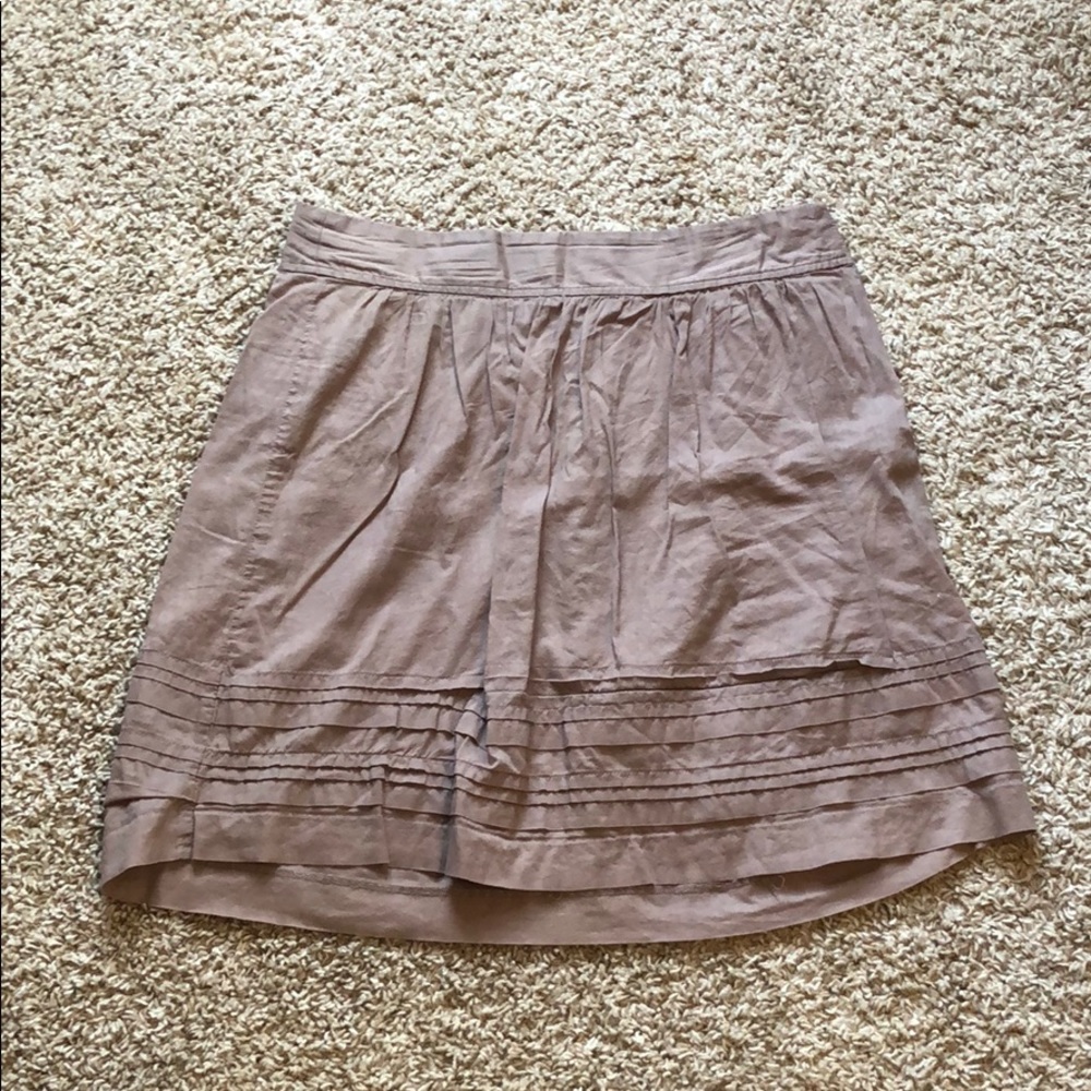 Brown lightweight mini skirt